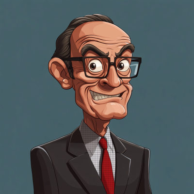 Exaggerated Politician Caricature