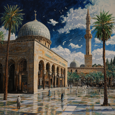 Artwork of Ummayad Mosque