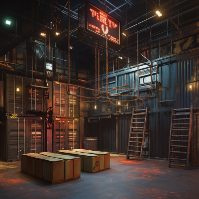 Haunted Warehouse Obstacle Course