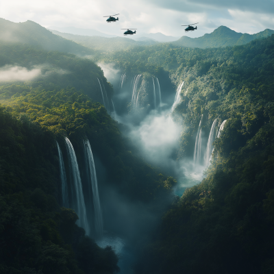 Tropical Rainforest Aerial View