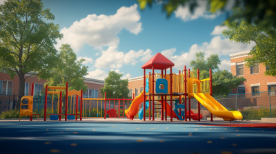 Colorful Playground Landscape