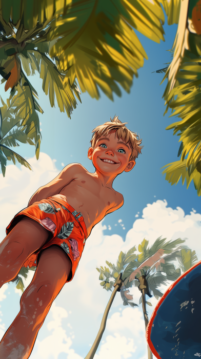 Joyful Swimmer