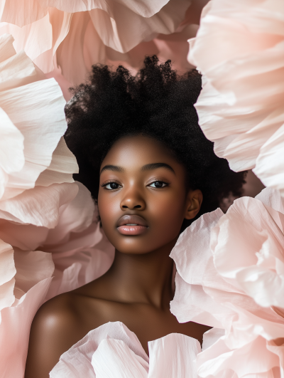 Blush Floral Portrait
