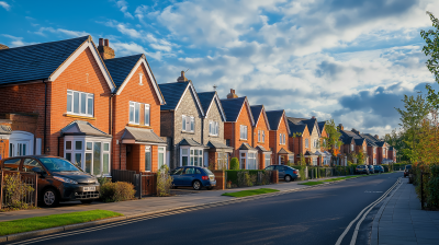 UK New Build Housing Estate
