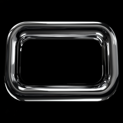 Futuristic Chrome Frame