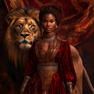 Regal Mandinka with Lion