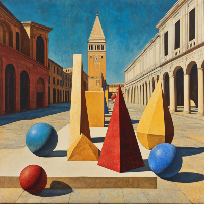 Surreal Geometric Still Life
