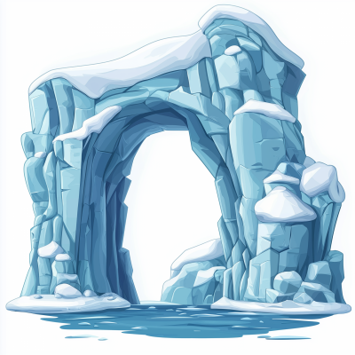 Polar Iceberg Arch