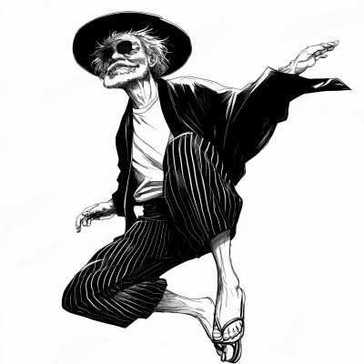 Manga Character in Motion
