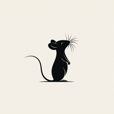Minimalistic Rat Logo