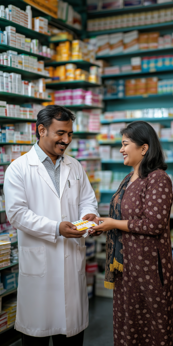 Pharmacist and Customer