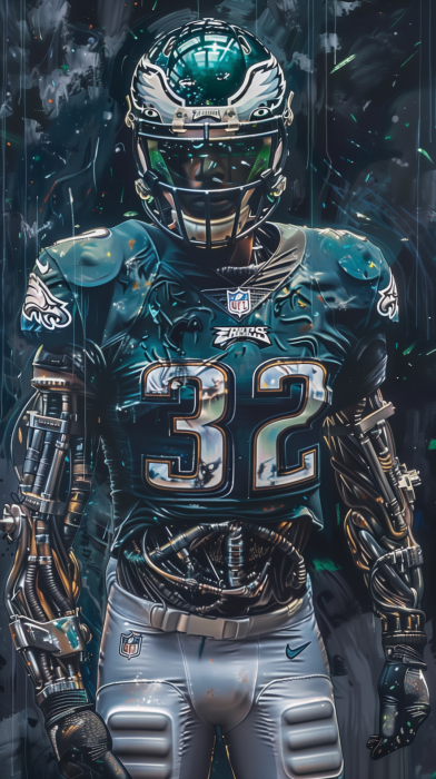 Cyborg Football Player