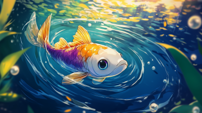 Iridescent Rainbow Fish