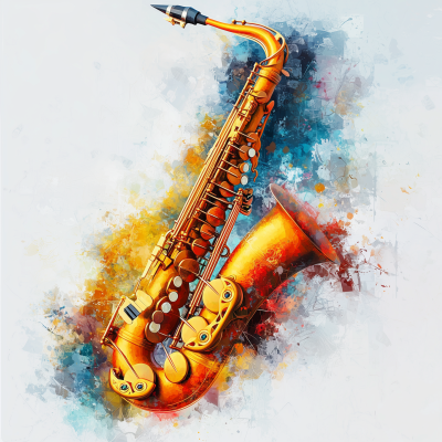 Abstract Saxophone