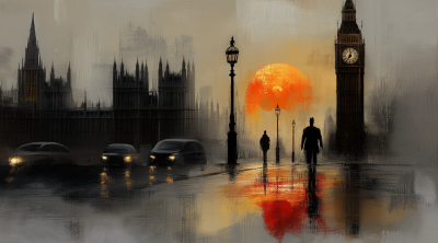 Surreal Sunrise Over London