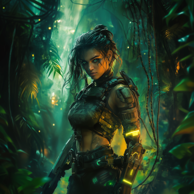Cyber Warrior Woman