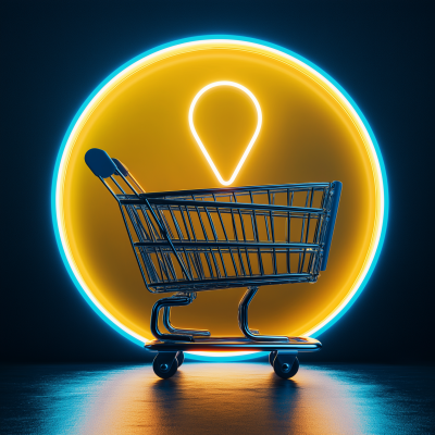 Shopping Cart Location Pin