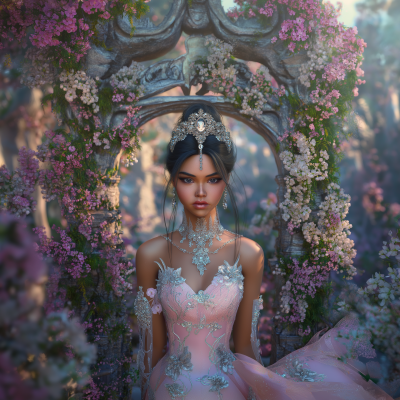 Elegant Garden Scene