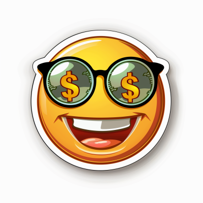Happy Dollar Face Emoji