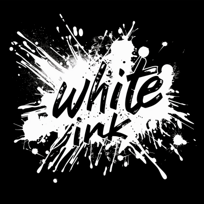 White Ink Splat