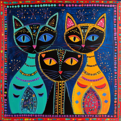 Egan Inspired Cat Art