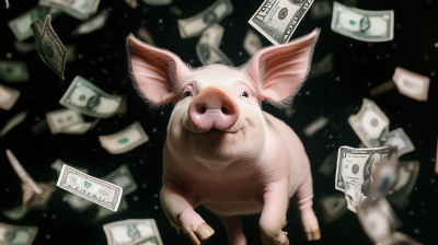 Money Rain with Pig