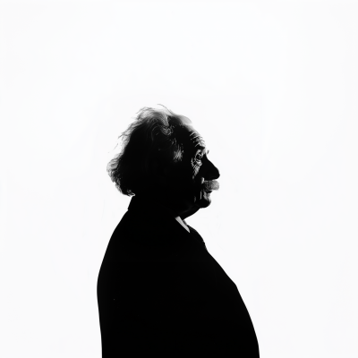 Einstein Silhouette