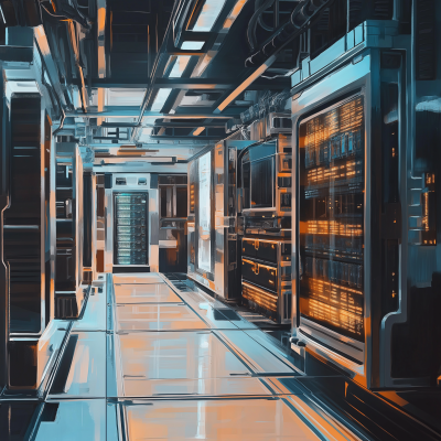 Futuristic Server Room