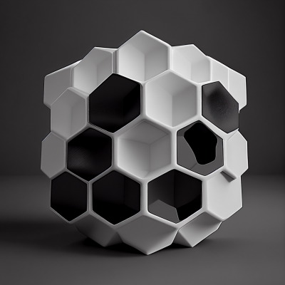 Elegant Hexagon Sculpture
