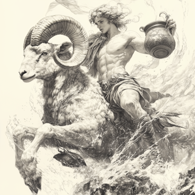 Aquarius the Ancient Greek God
