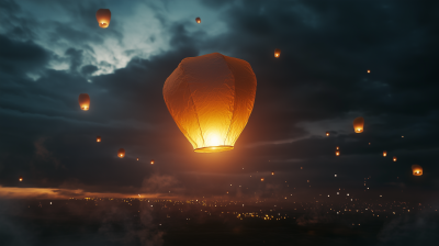 Floating Sky Lanterns