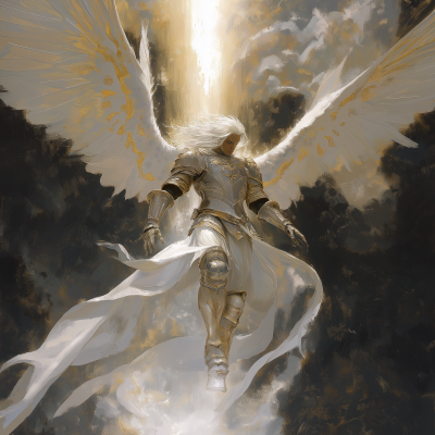 Armored Angel Descending