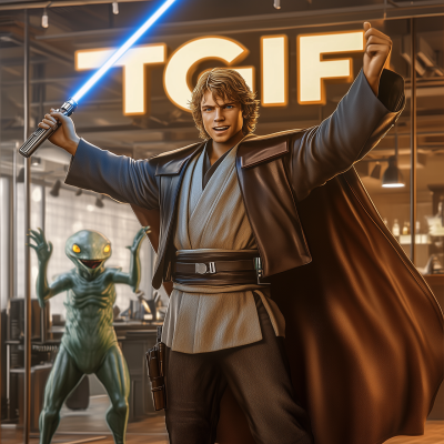 Anakin Celebrates Friday