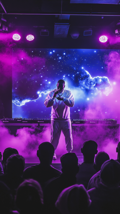 Rapper on Stage