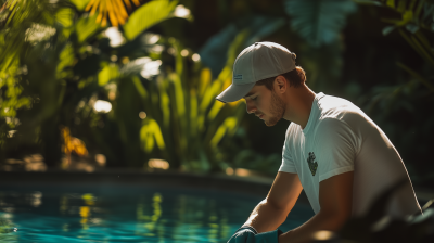 Pool Cleaner at Work