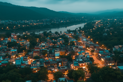 Night Skyline of Pune