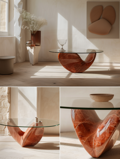 Sculptural Heart Coffee Table