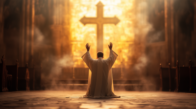 Kneeling Priest