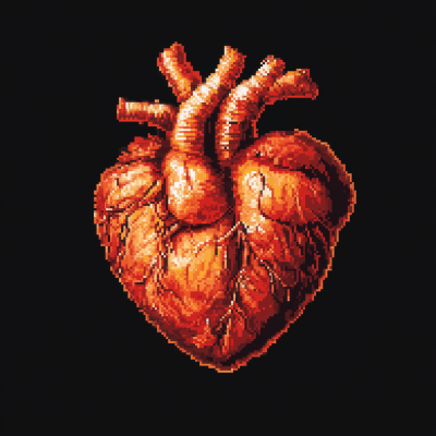 8 Bit Realistic Heart