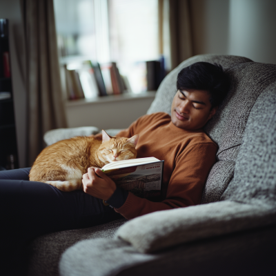 Cozy Reading Moment