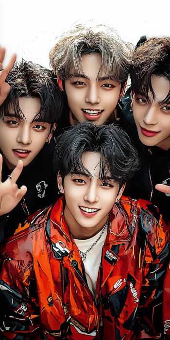 Kpop Idol Group Illustration