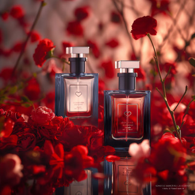 Romantic Perfume Embrace