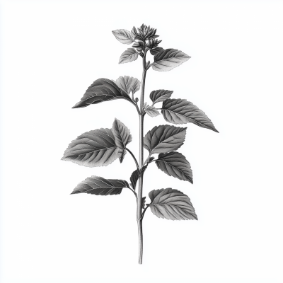 Patchouli Botanical Illustration