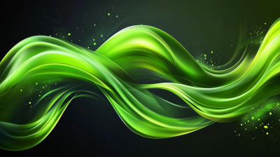 Abstract Green Waves