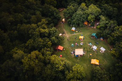 Aerial View of Summer Camp