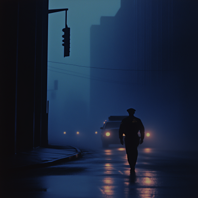 Police Officer at Crime Scene