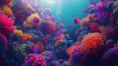 Surreal Underwater Coral