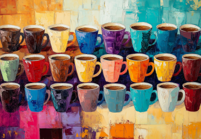 Colorful Coffee Cups