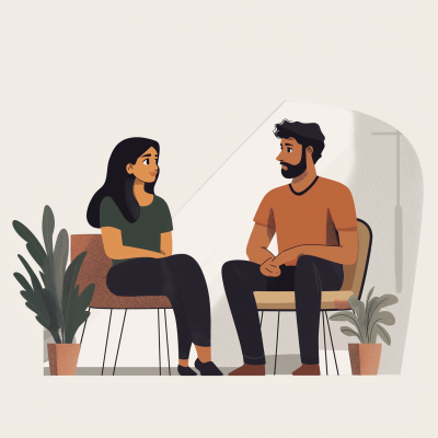 Minimalist Hindi Couple