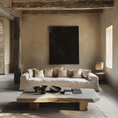 Axel Vervoordt Inspired Living Room